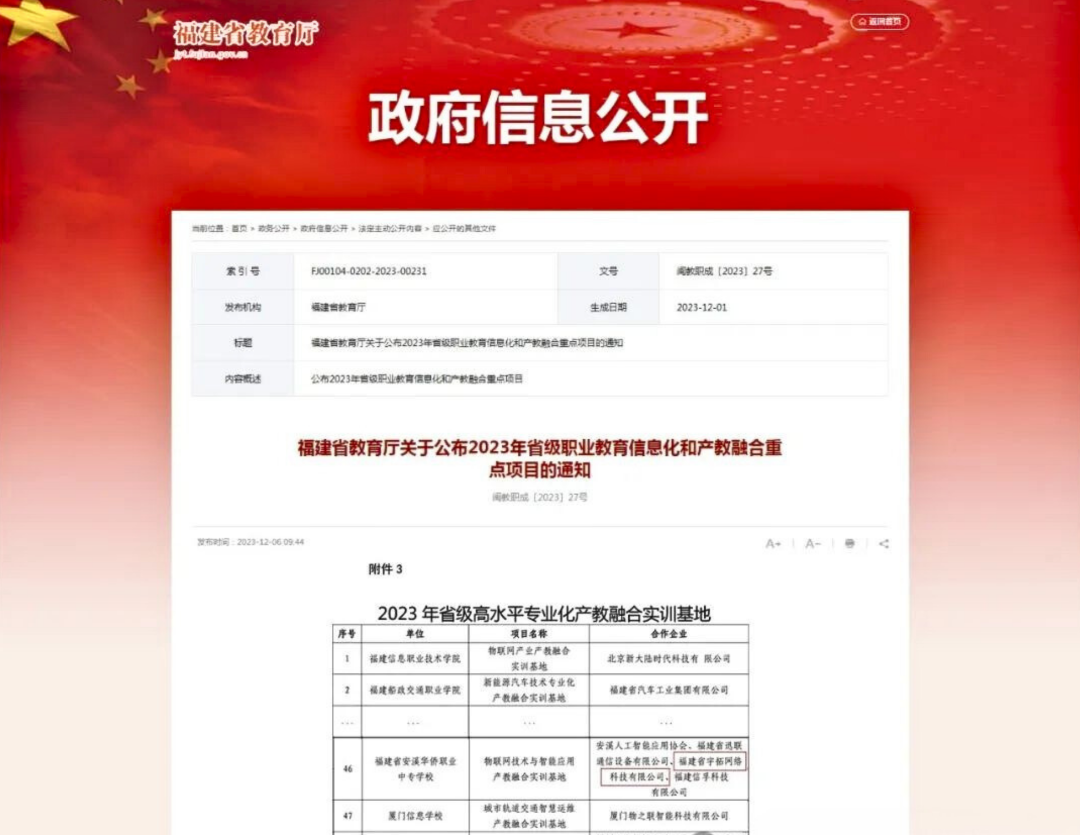 攀宇&宇拓｜我司荣膺2023年省级高水平专业化产教融合实训基地(图4)