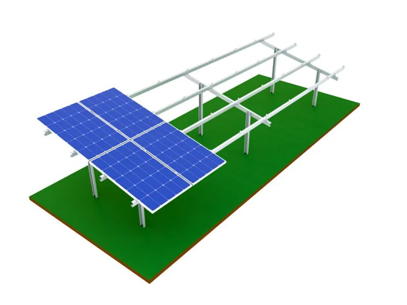solar double post mounting