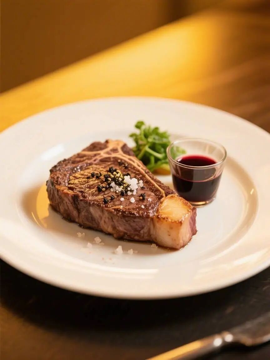 红酒牛排味主菜展示