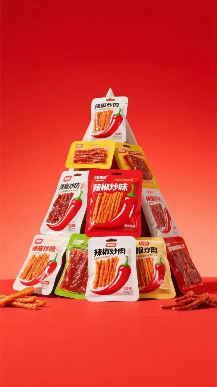 辣椒炒肉风味零食