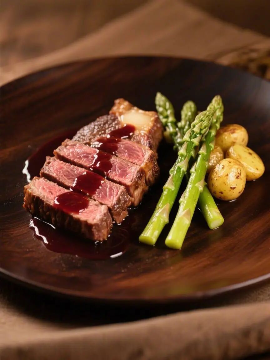 红酒牛排成品展示
