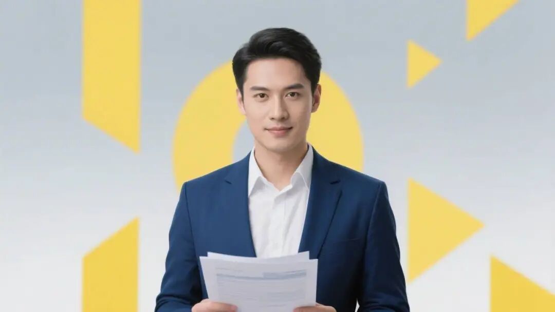 专业贷款顾问，金融服务，现代商务风，蓝黄主色调