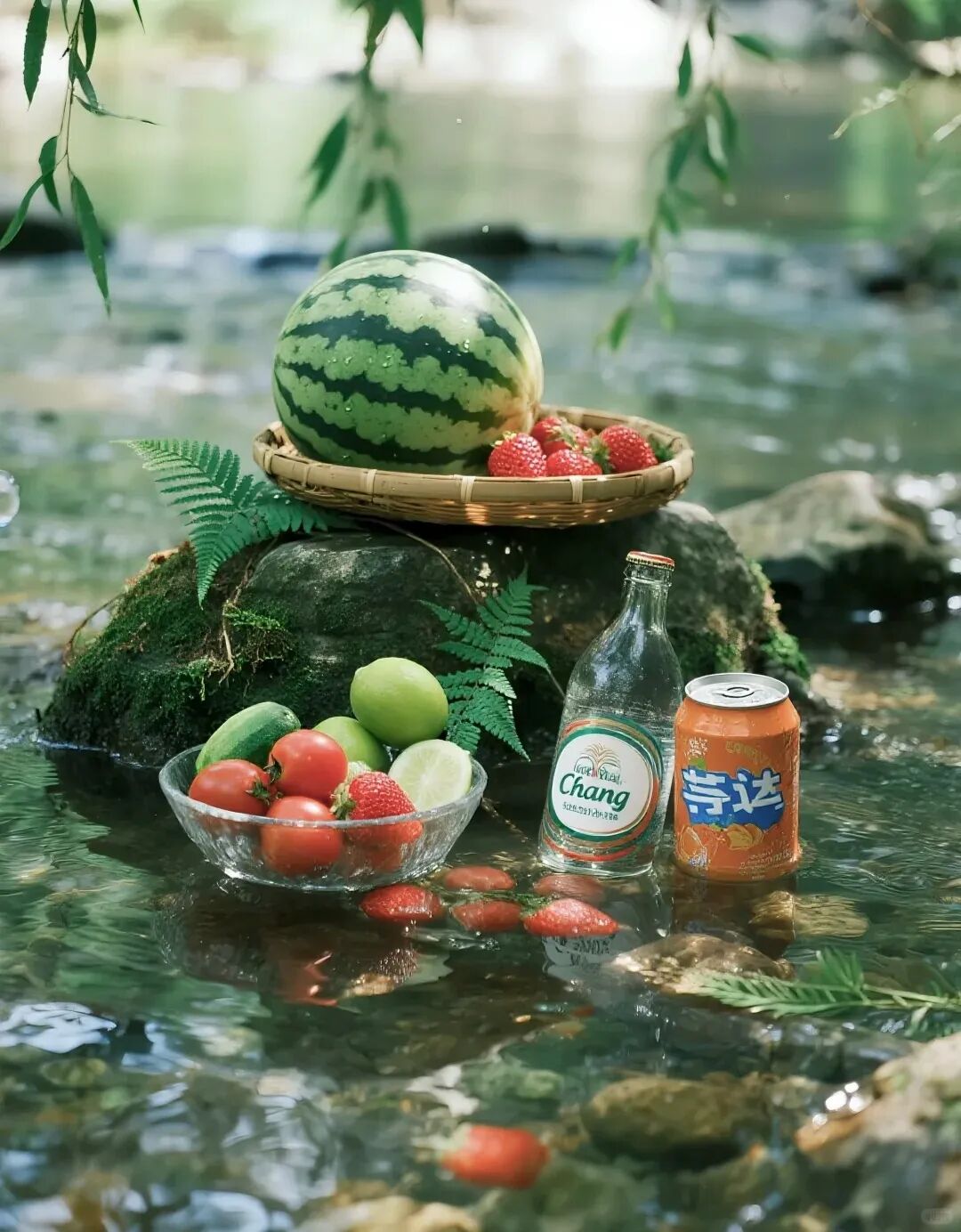 🌿【夏日溪流野餐｜把夏天泡进冰镇气泡水里🧊_10_桔子吃不完🍊_来自小红书网页版.jpg