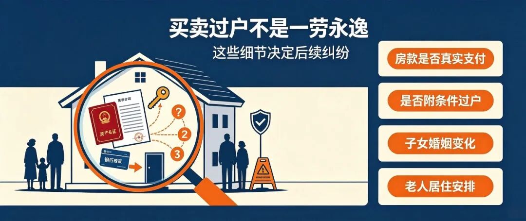 用“买卖”把房子过户给子女，真的稳妥省心？很多家庭都踩了大坑