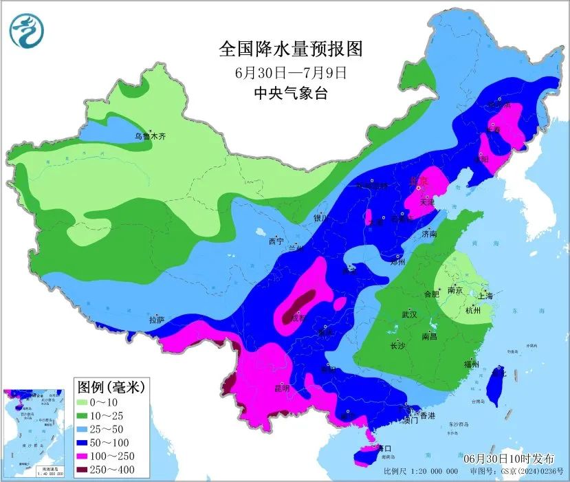未来十天华北东北及四川盆地多降雨