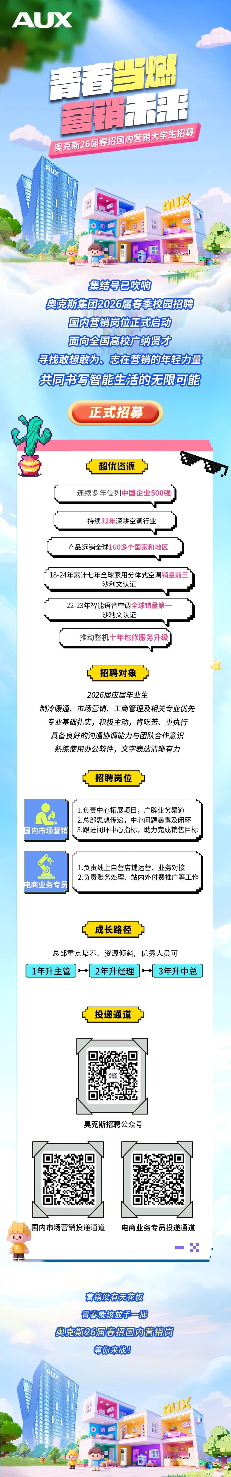 奥克斯招聘公众号二维码
