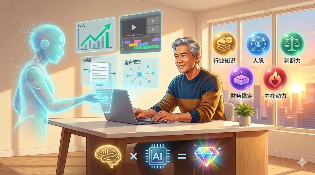 老年人与 Ai 是互补的（点开此图可以放大看）