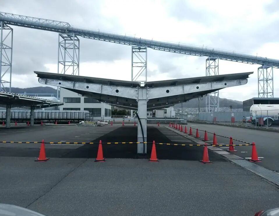 solar panel with carport