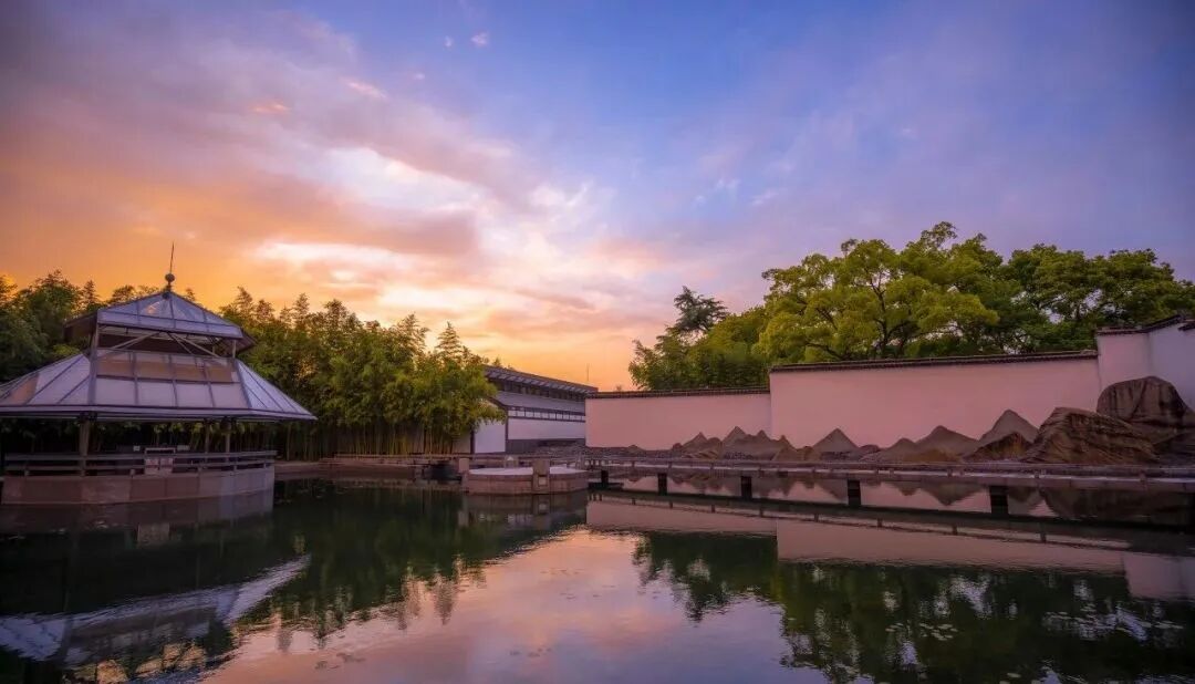 苏州博物馆的夕阳.jpg