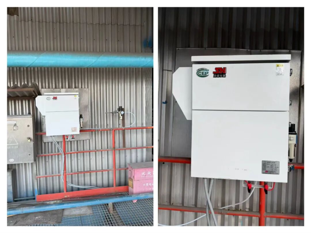 晟諾儀器2套高精度氨逃逸eLAS-100T在湖北華電襄陽發電廠安裝調試完成