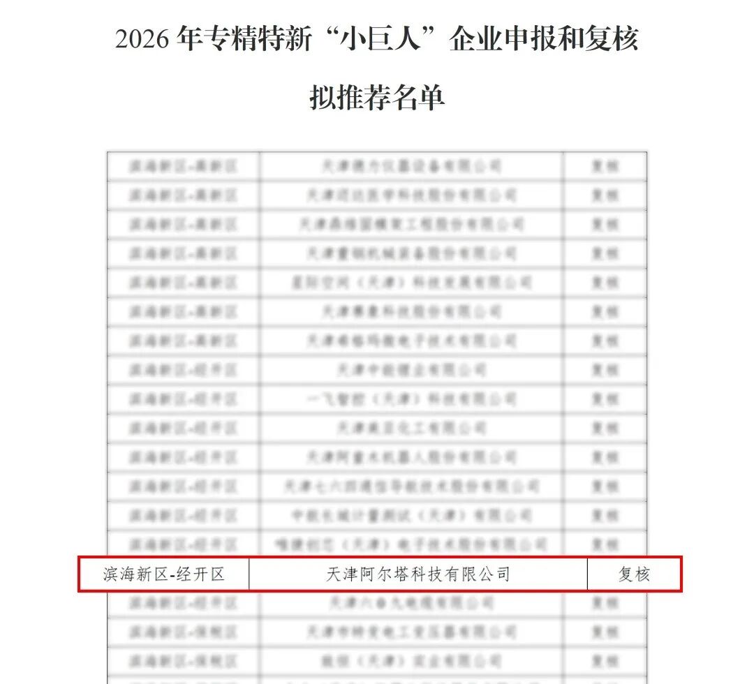 喜讯｜阿尔塔顺利通过国家级专精特新“小巨人
