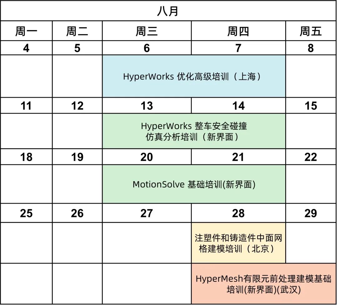 培训计划丨Altair 八月培训及网络研讨会计划的图2