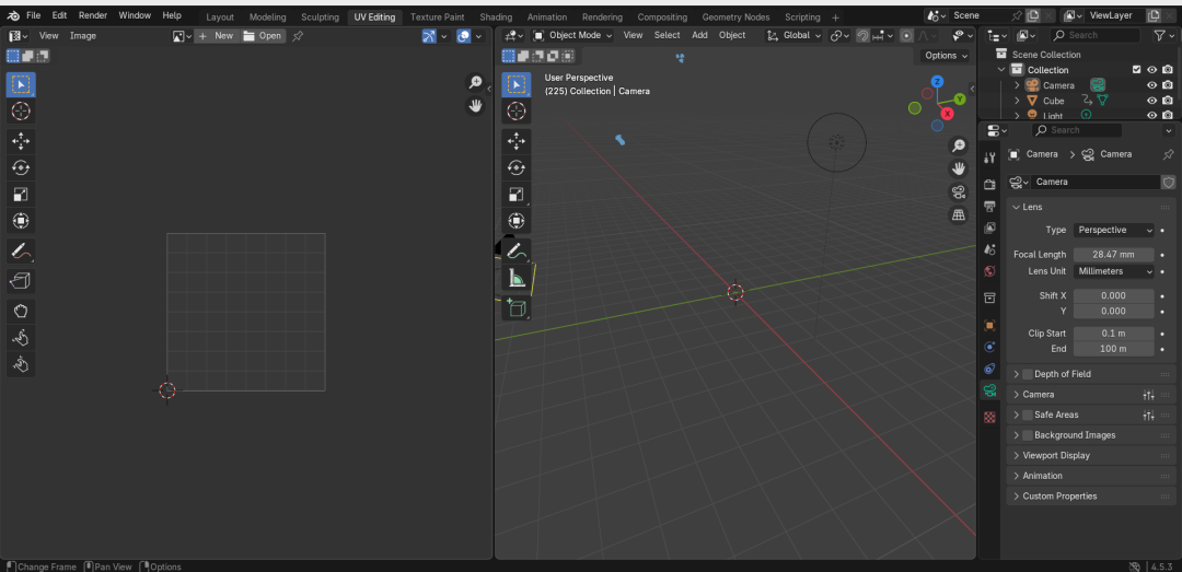 Blender UV编辑工作区