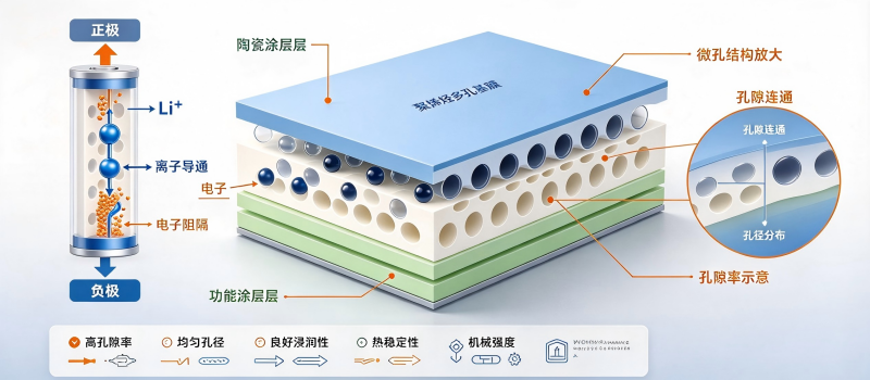 XRD在电池隔膜研究中的应用优势——以高安全耐膨胀BM/PAN/PEI电纺隔膜为例