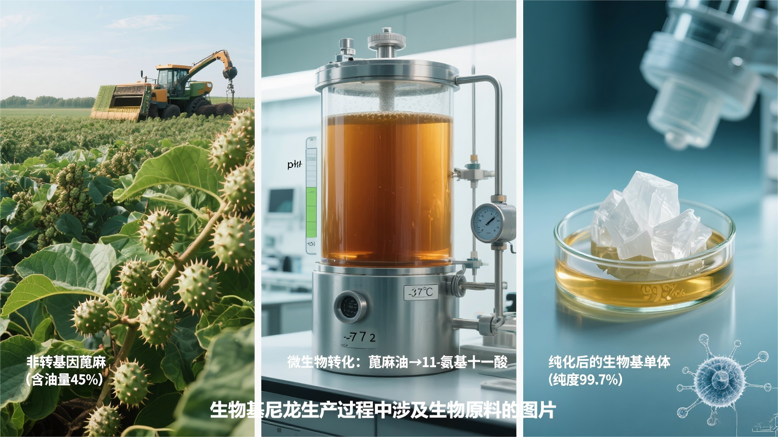 生物基尼龙生产过程图