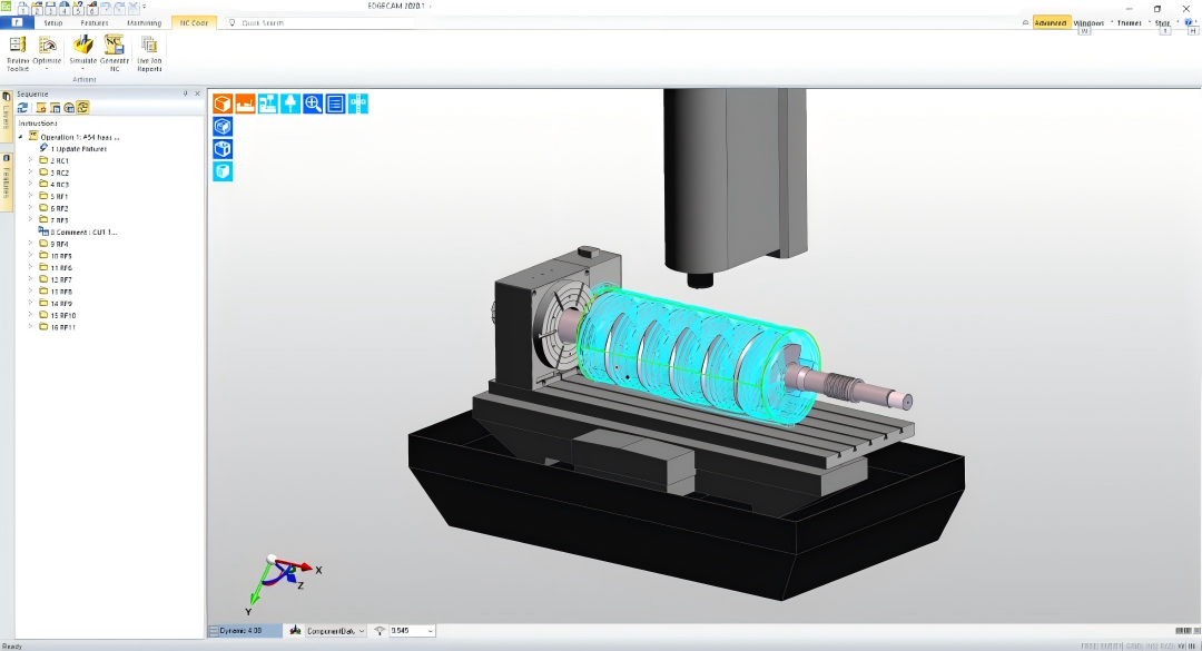 生产制造 | 破解加工耗时难题，EDGECAM助力提高复杂螺杆加工效率的图2