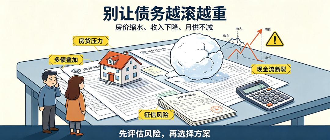 房价下跌、收入缩水、以贷养贷濒临断供？别硬扛，这样保住征信与房产