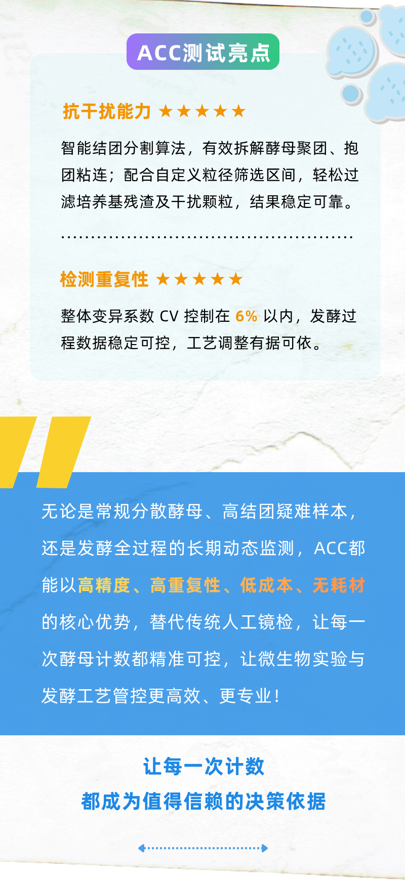 破解酵母团聚计数难题｜Esco ACC 自动细胞计数分析仪应用方案
