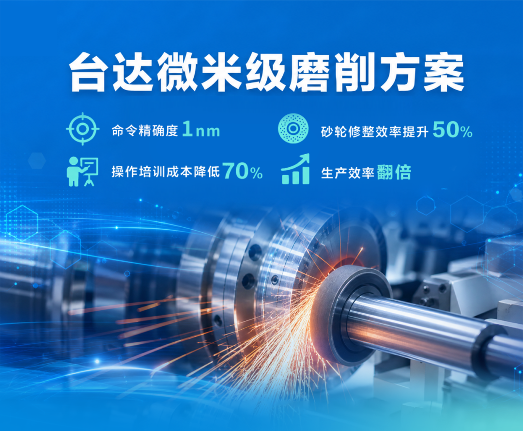 台达微米级磨削方案，让精密制造一站成型