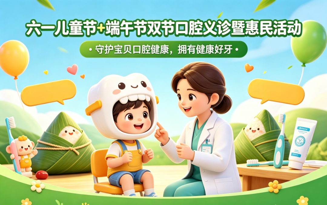 六一·端午双节联动 儿童口腔公益义诊&惠民福利正式开启