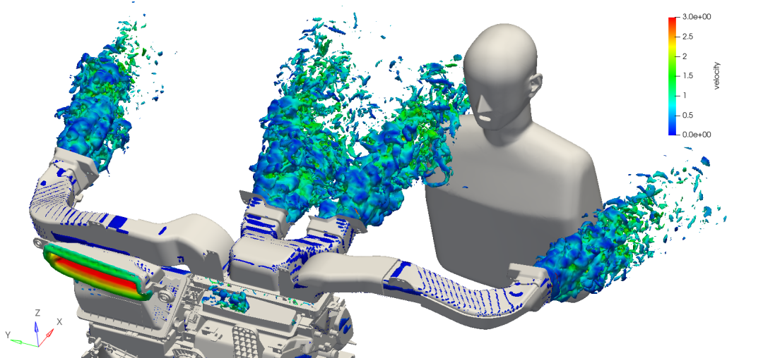 CFD专栏丨空调管路流动噪声LBM仿真的图32