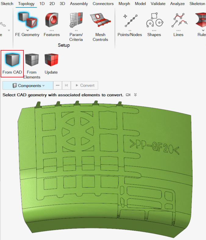 技术干货 | 注塑件电磁网格划分指南（HyperMesh+SimLab）的图8