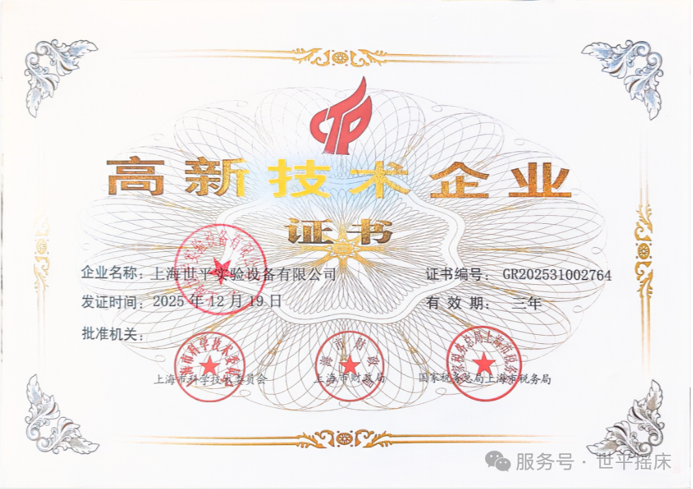 喜报！上海世平获得高新技术企业认定  开启高质量发展新篇章