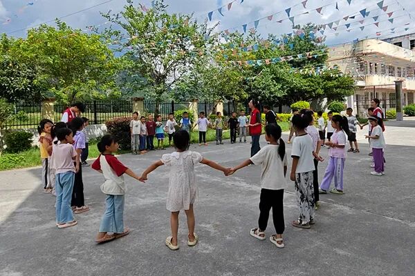 文化接力赛活动。学校供图