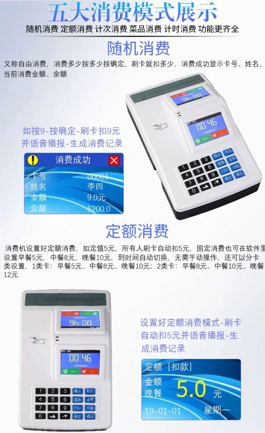 食堂刷卡机说明书