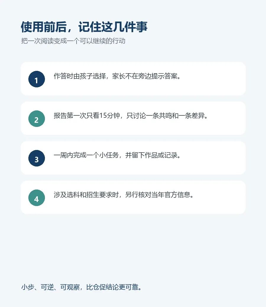 行动检查清单