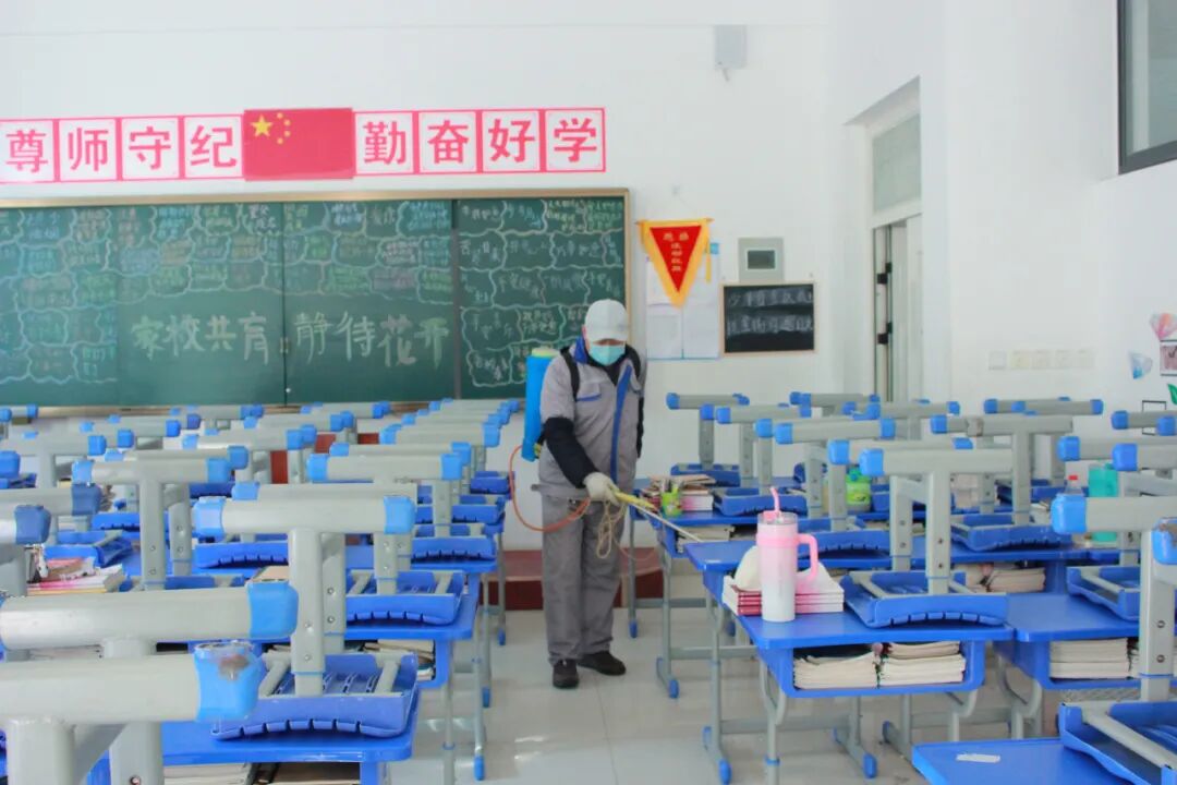 山东运河技工学校全面开展流感消杀，筑牢校园健康防线(图5)