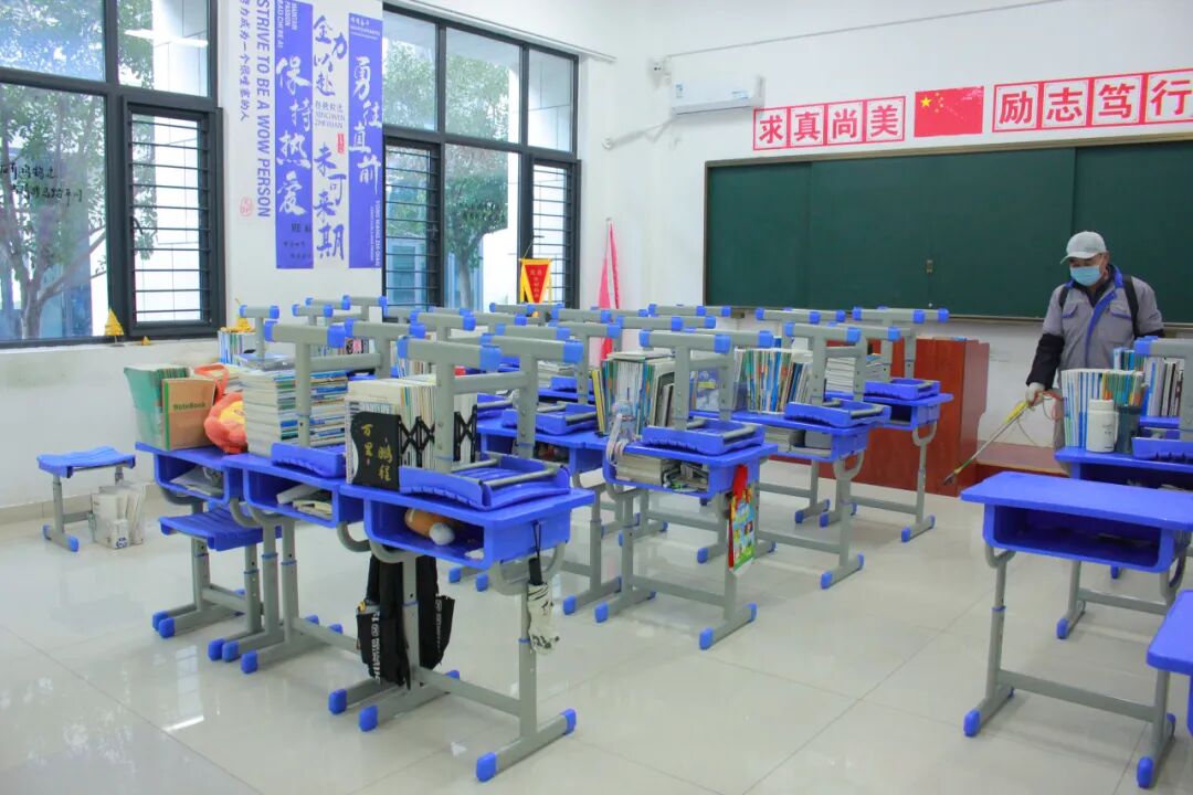 山东运河技工学校全面开展流感消杀，筑牢校园健康防线(图7)