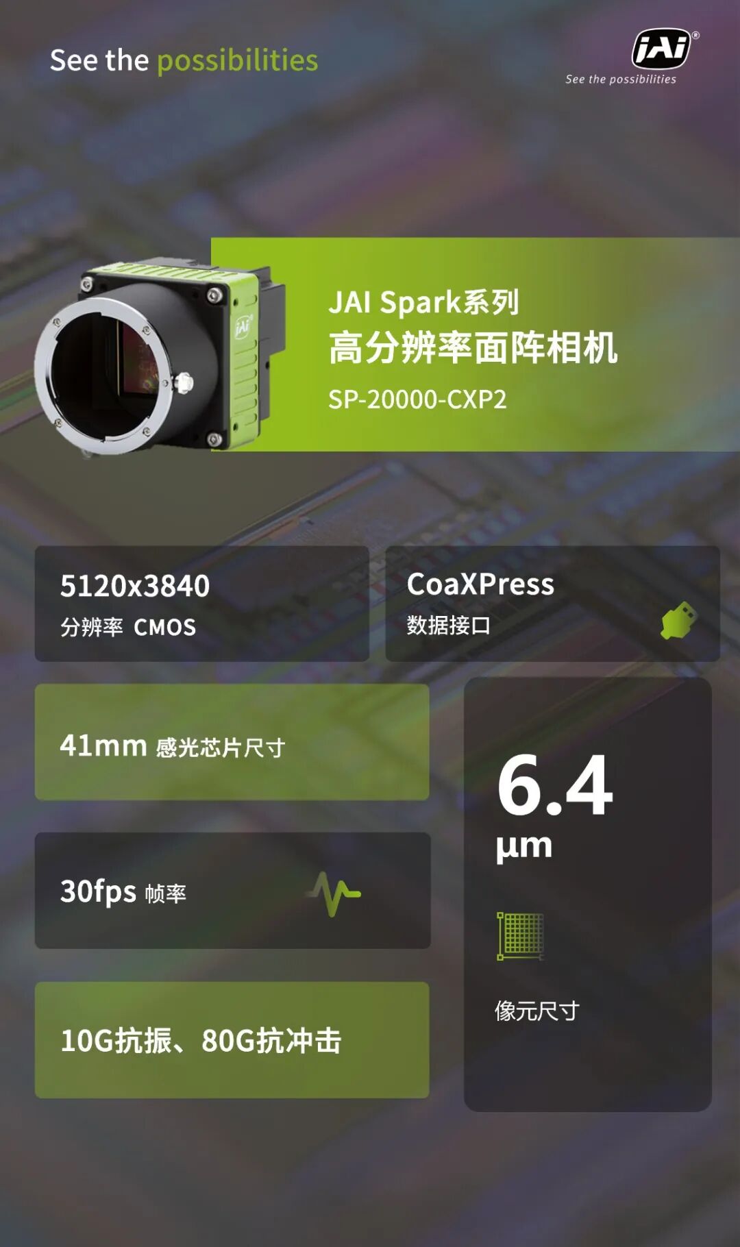 应用案例 | JAI Spark系列高分辨率面阵相机，以“显微级