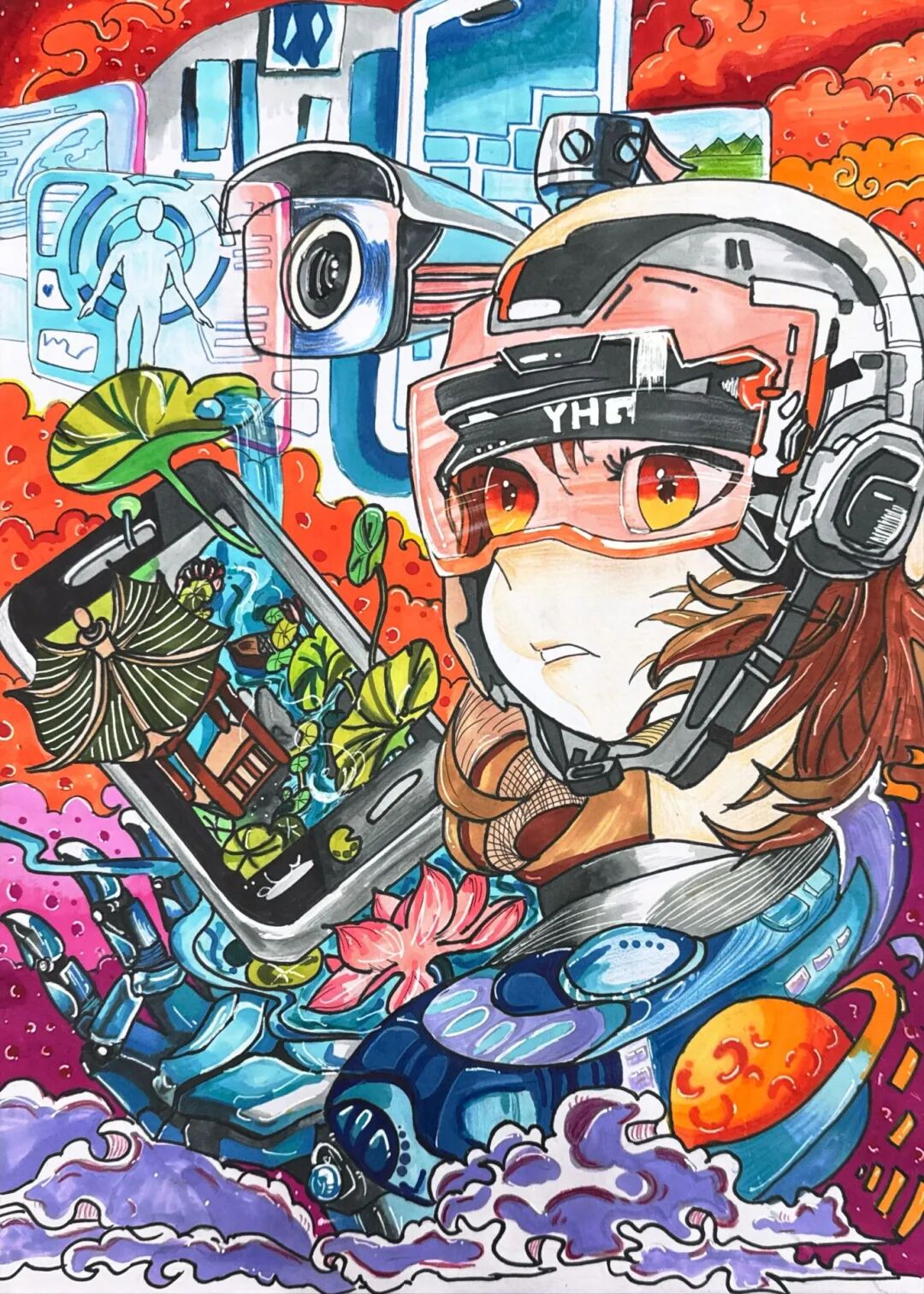 三等奖：何丽人（学生）＋《友创未来 共兴科技》＋广州市增城区荔湖城外国语学校＋604班.jpg