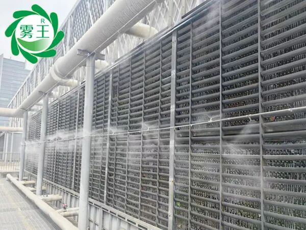冷却塔散热面升级改造|雾王高压喷雾降温系统提升东浩会展机组运行效能