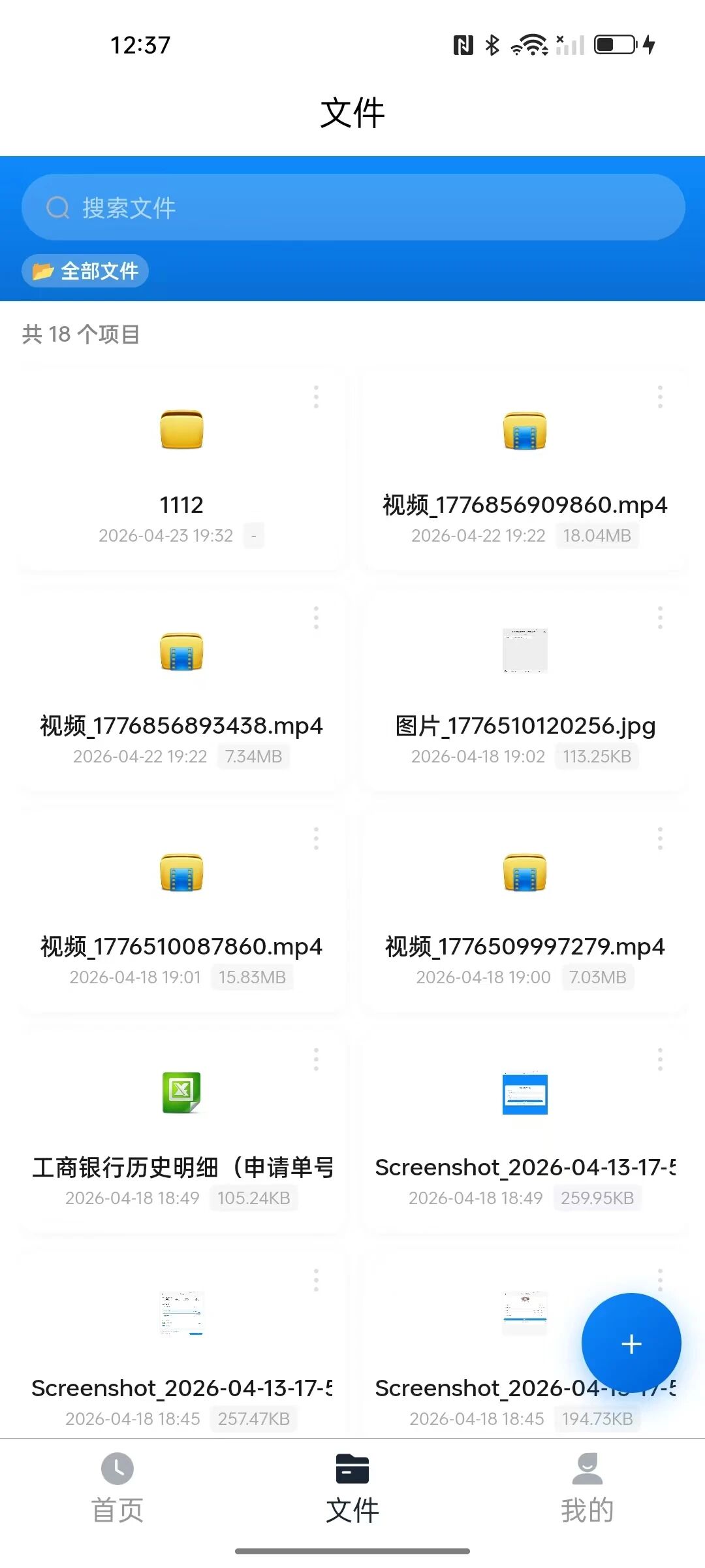 文件页面