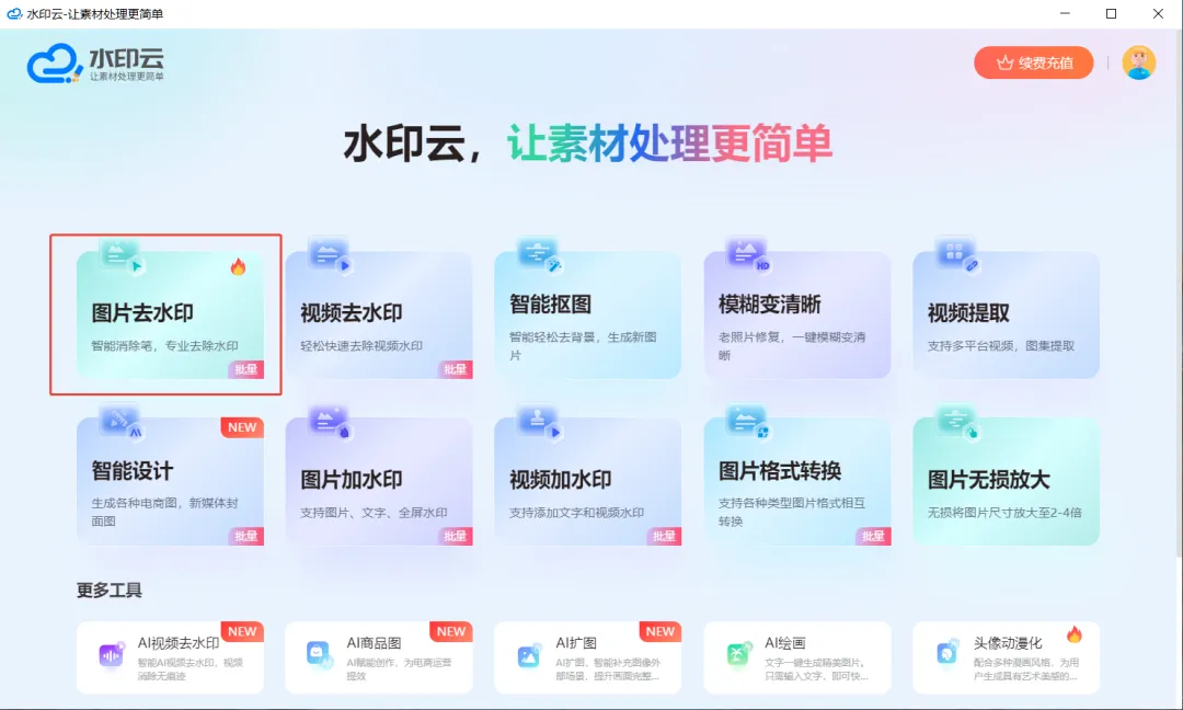 AI图片去水印工具 AI图片去水印工具