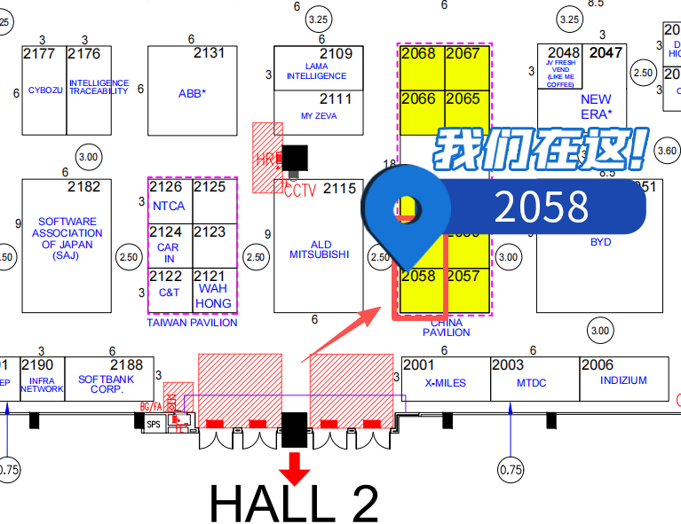 米开罗那参展地图
