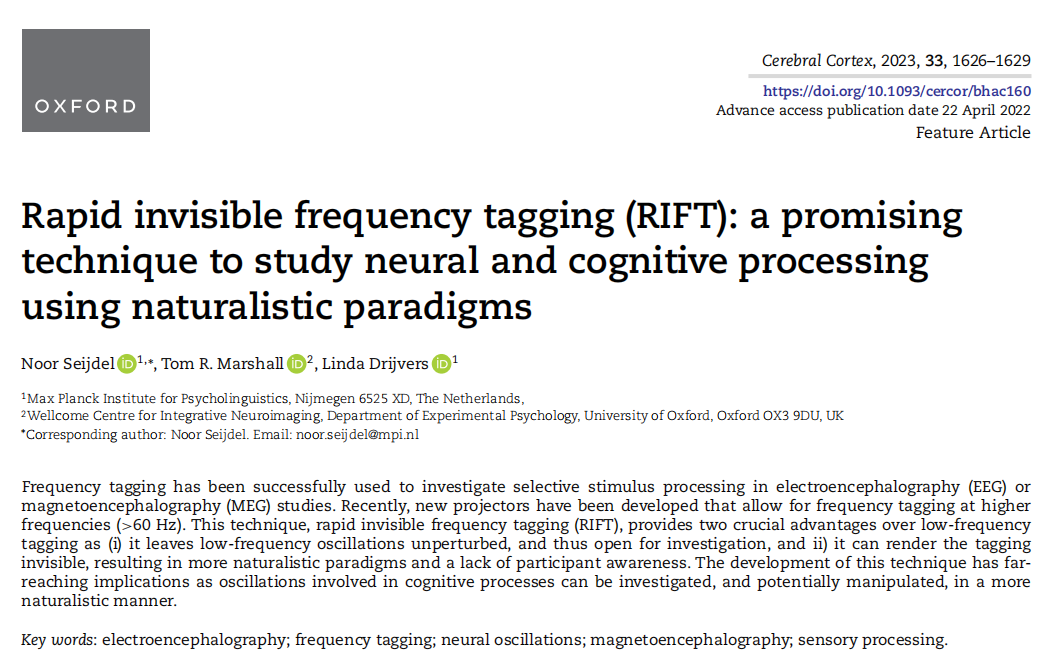【客户文章】PROPixx 脑功能视听觉刺激系统助力 RIFT 技术，解锁认知探索新维度