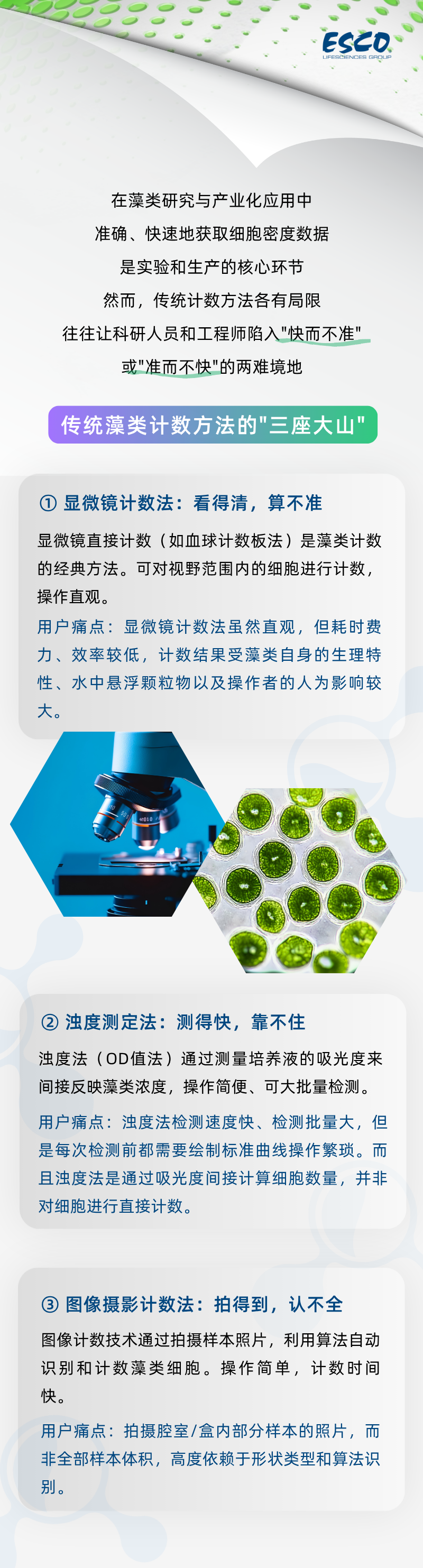 藻类计数，你还在用“老办法“吗？Esco ACC自动细胞计数分析仪应用方案