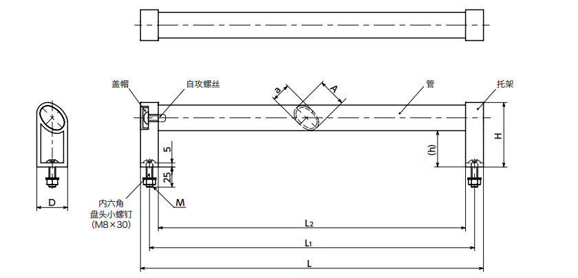 【铝合金】NBK的管式拉手