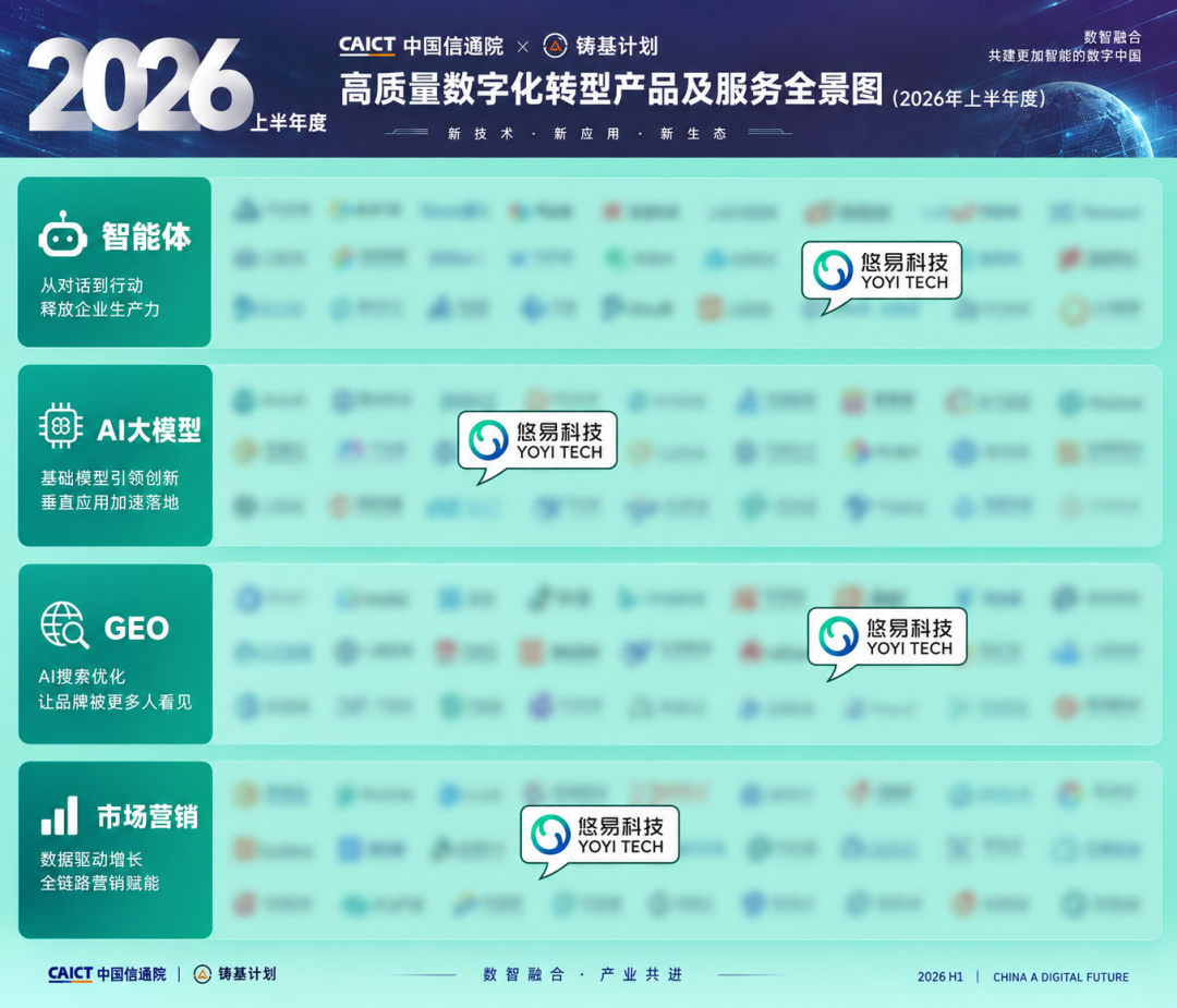 悠易科技入选四大模块 · 全景图节选展示