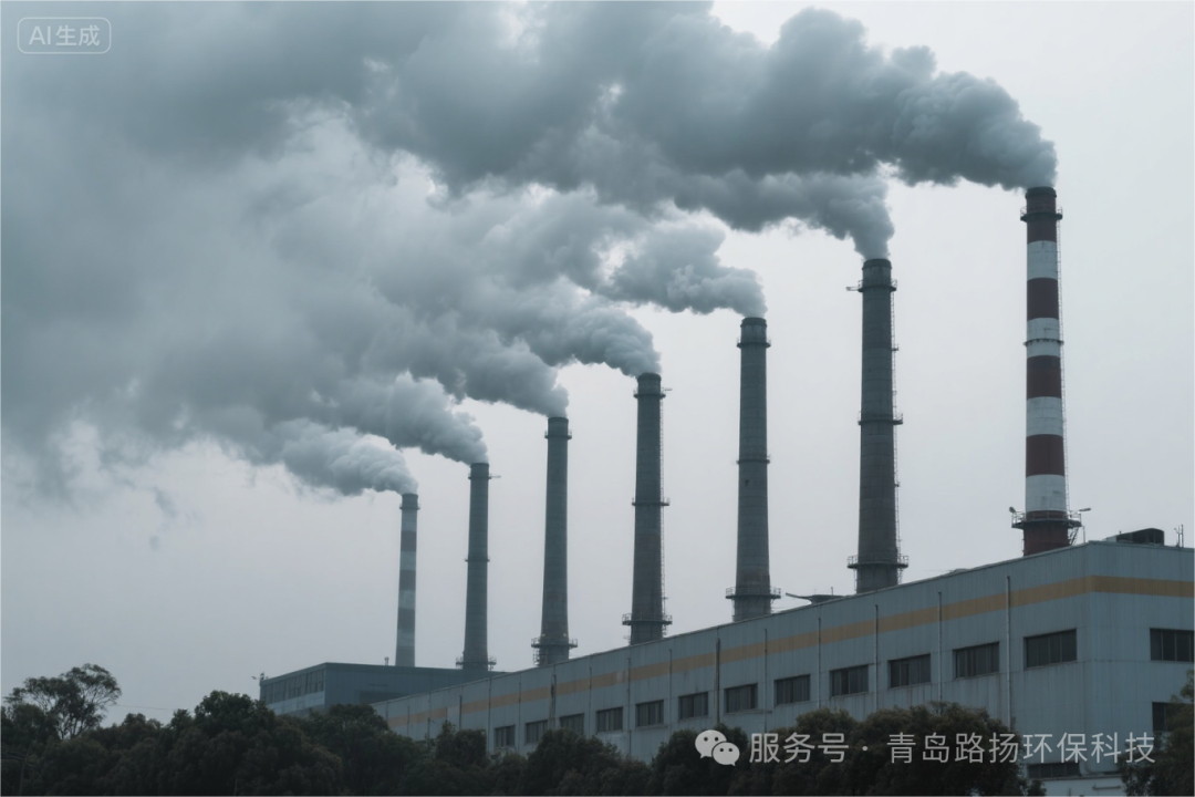 jimeng-2025-07-31-3612-生成一张企业的烟囱在生产灰色浓烟的图片.png