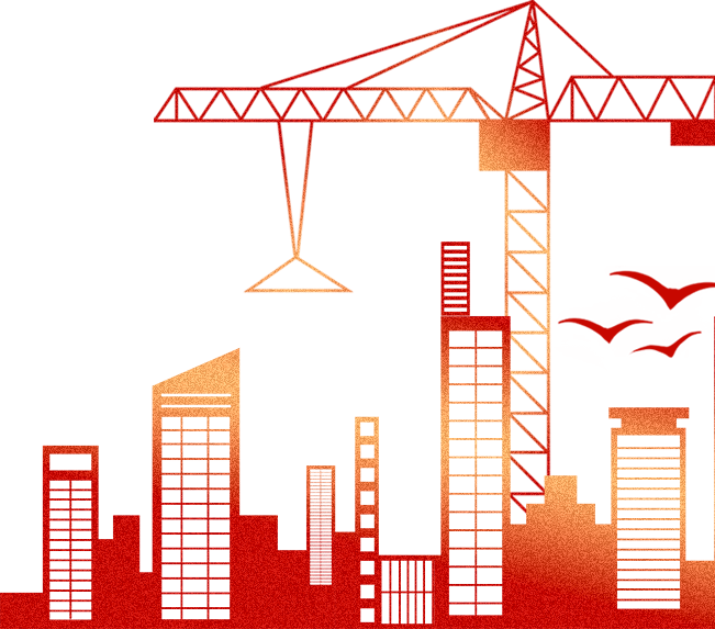 建筑+塔吊+大雁+夕阳.png